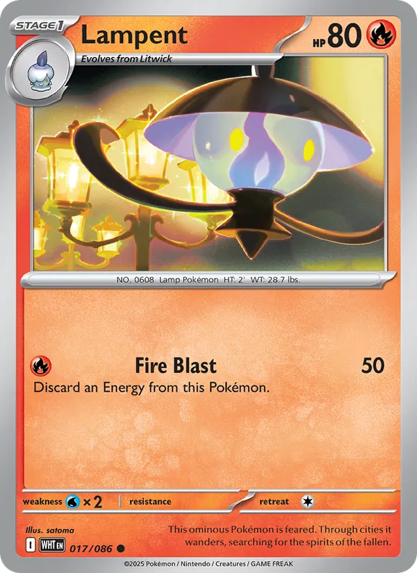 Lampent #017 – White Flare card