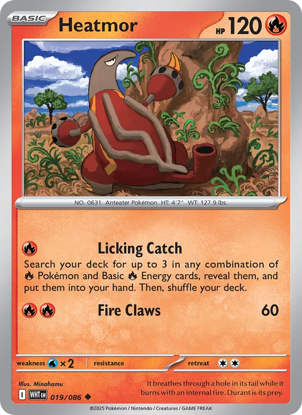 Heatmor #019 – White Flare card