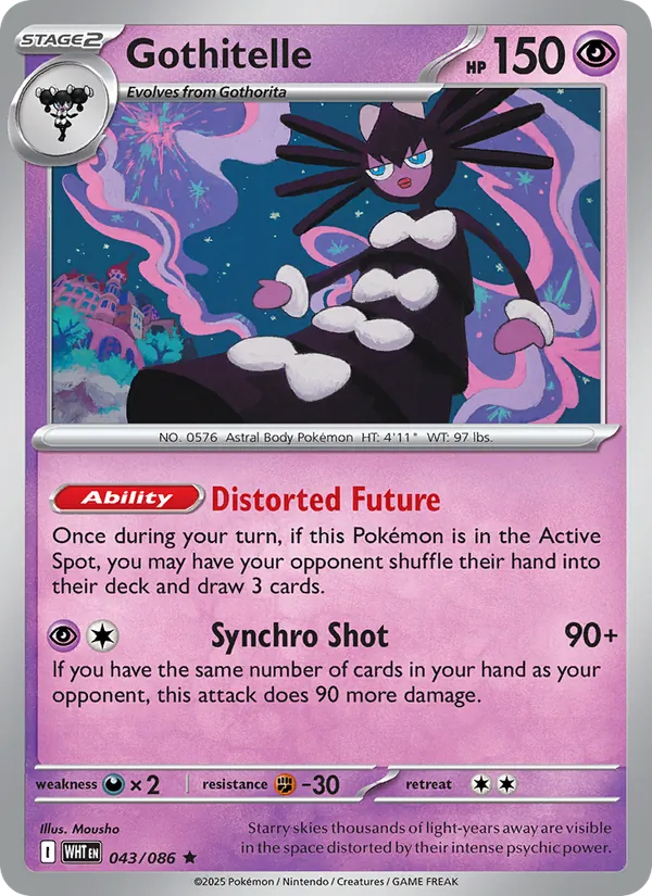 Gothitelle #043 – White Flare card