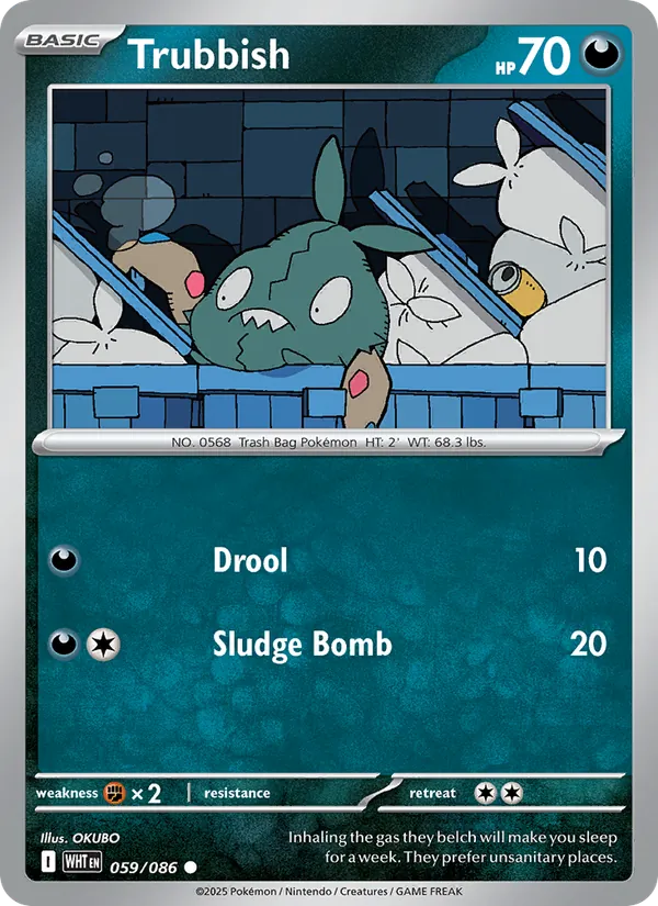Trubbish #059 – White Flare card