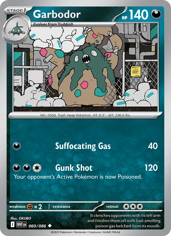 Garbodor #060 – White Flare card