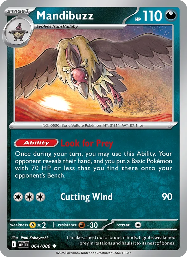 Mandibuzz #064 – White Flare card