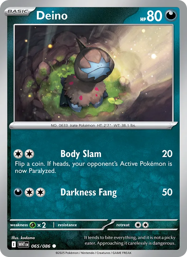 Deino #065 – White Flare card