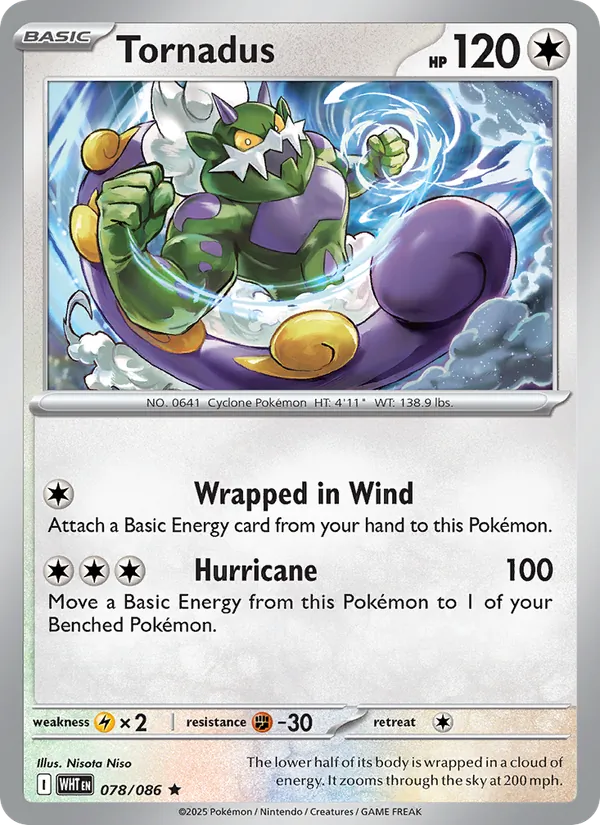 Tornadus #078 – White Flare card
