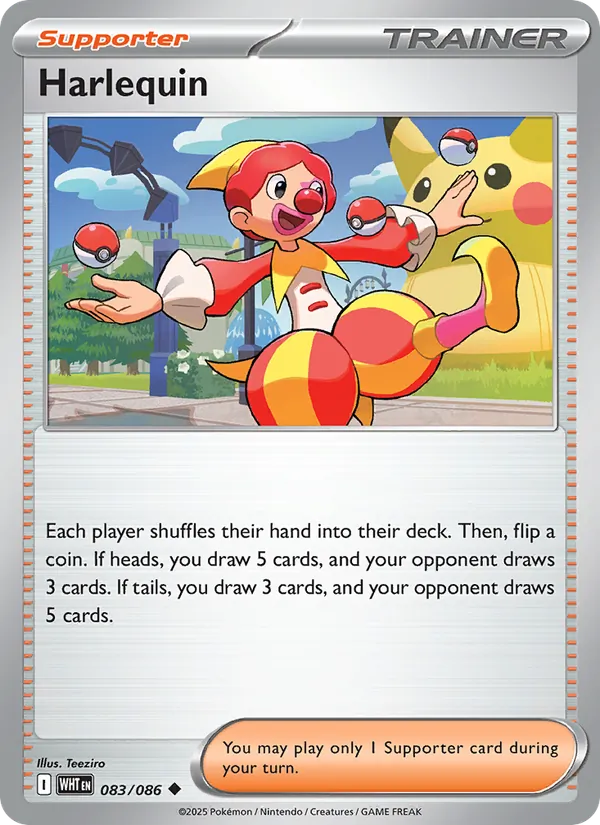 Harlequin #083 – White Flare card