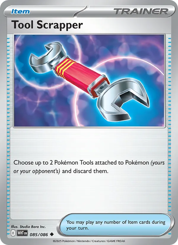 Tool Scrapper #085 – White Flare card