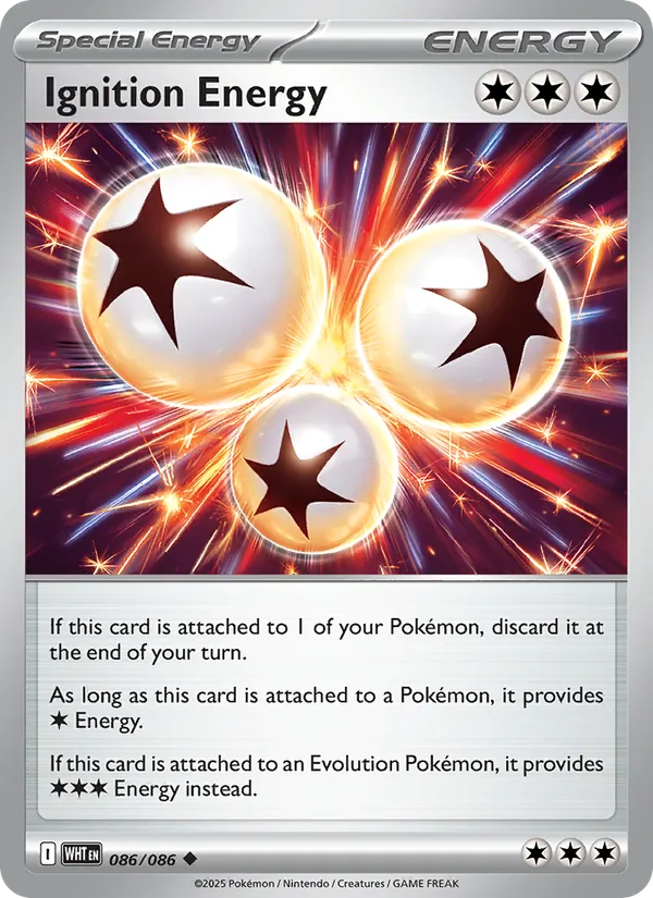 Ignition Energy #086 – White Flare card