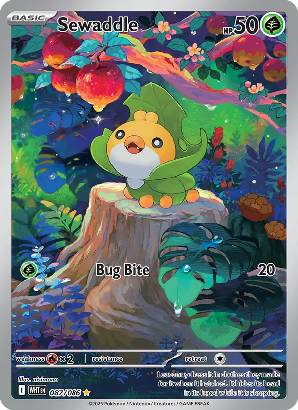 Sewaddle #087 – White Flare card