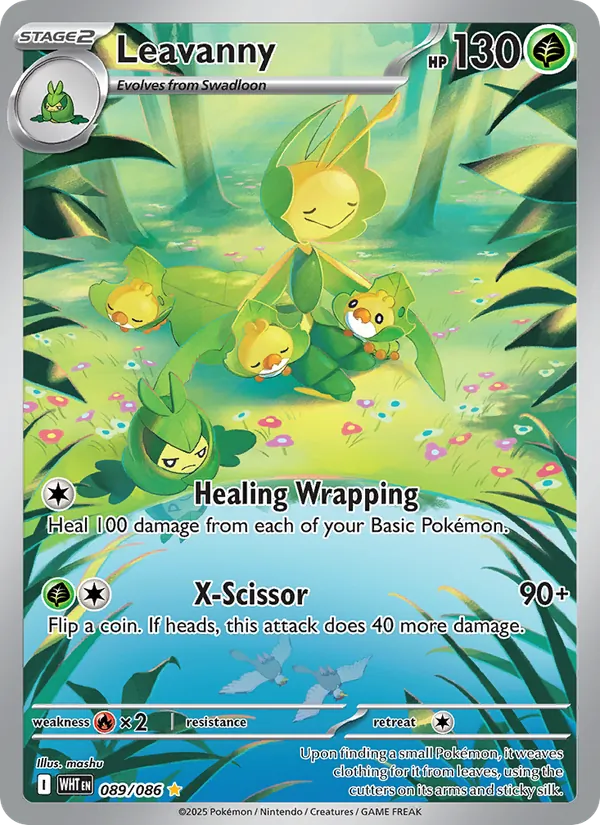 Leavanny #089 – White Flare card