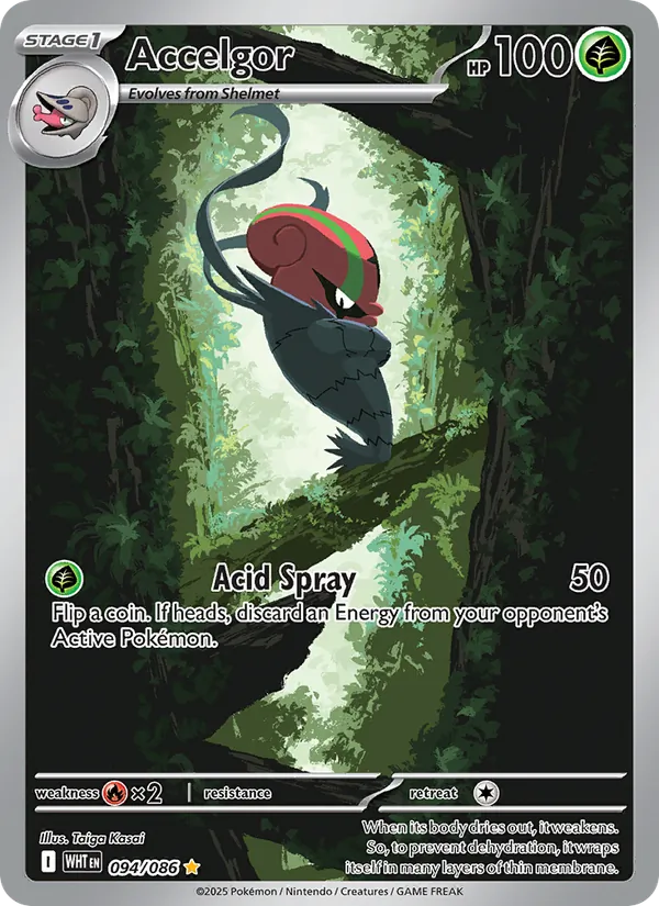 Accelgor #094 – White Flare card