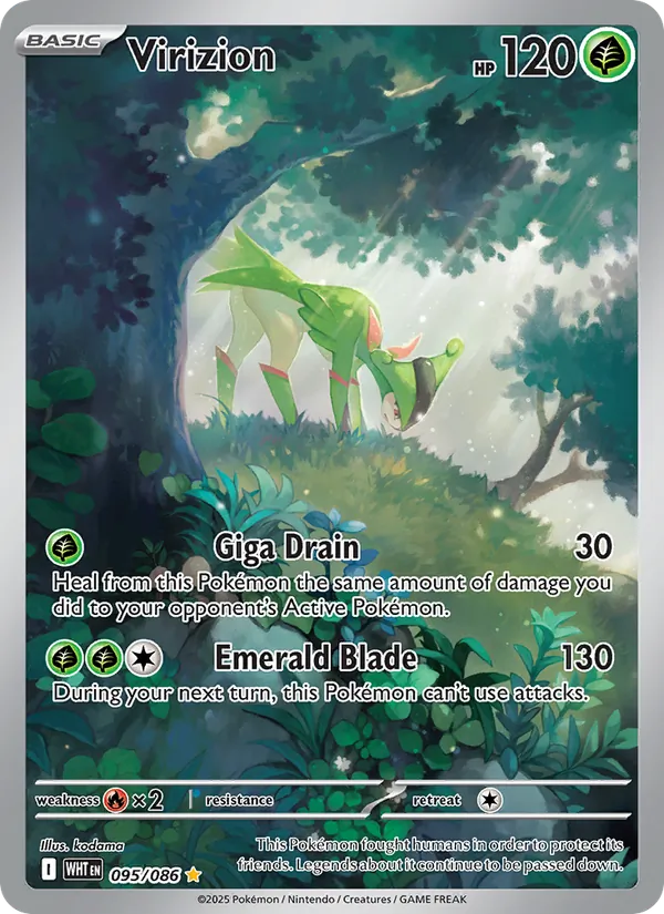 Virizion #095 – White Flare card