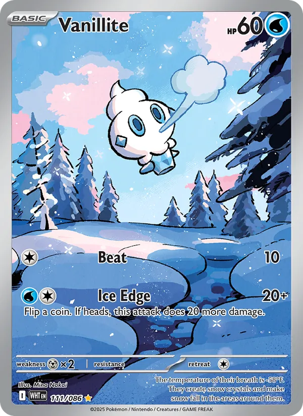 Vanillite #111 – White Flare card