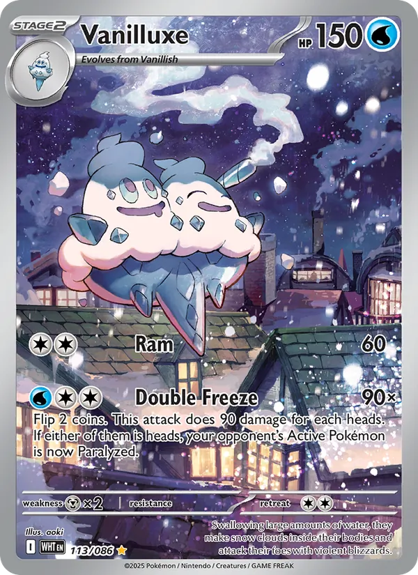 Vanilluxe #113 – White Flare card
