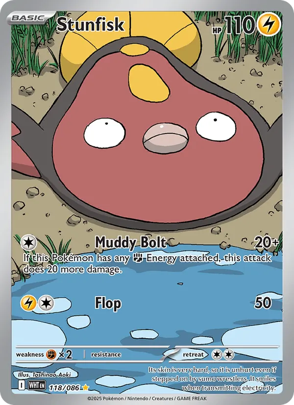 Stunfisk #118 – White Flare card