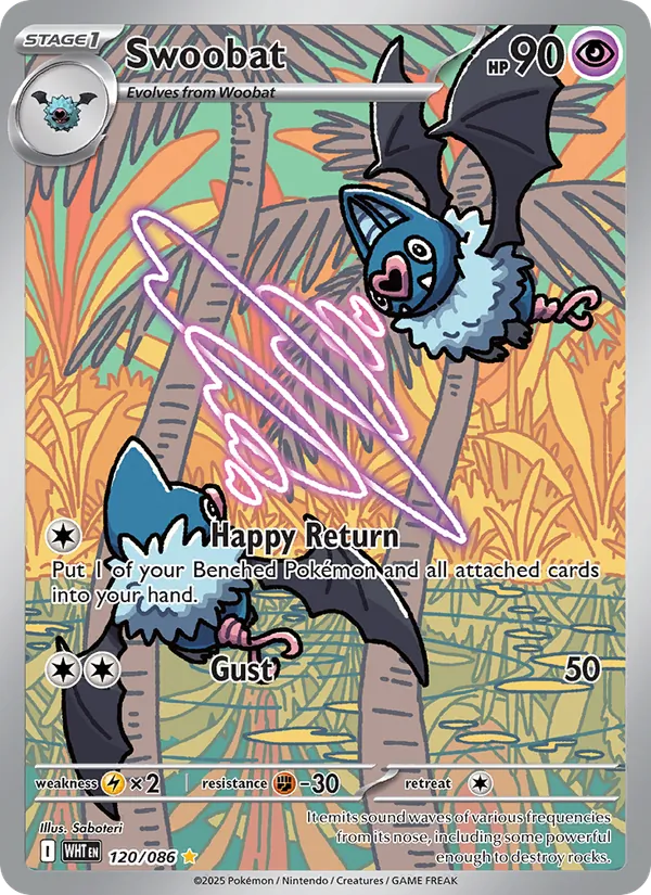 Swoobat #120 – White Flare card