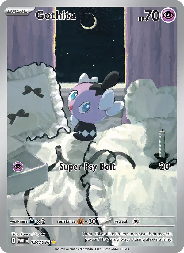 Gothita #124 – White Flare card