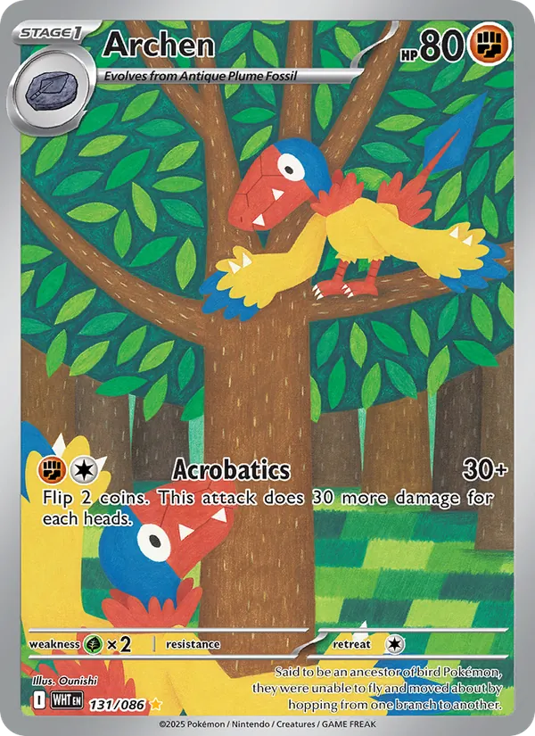 Archen #131 – White Flare card
