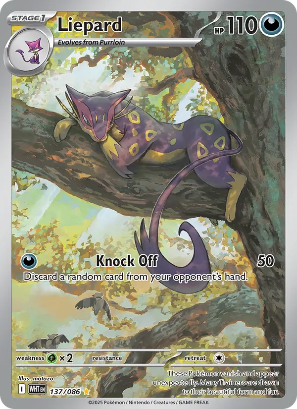Liepard #137 – White Flare card