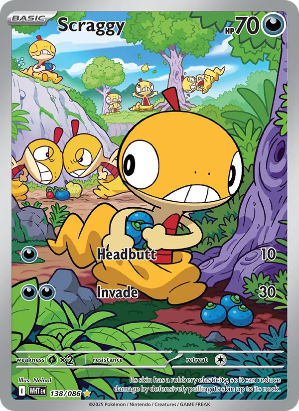 Scraggy #138 – White Flare card