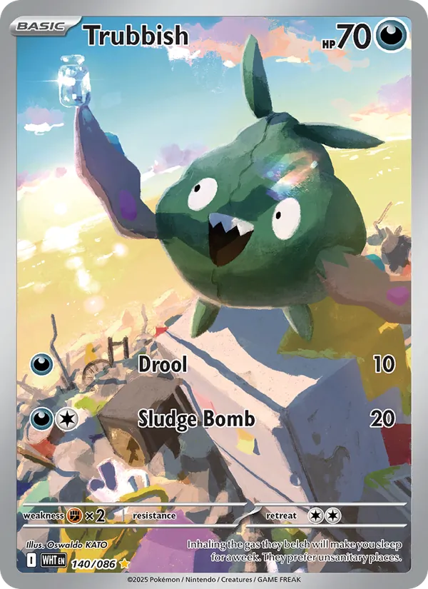 Trubbish #140 – White Flare card
