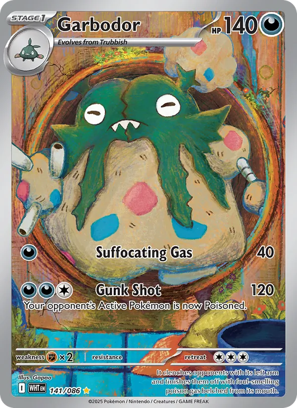 Garbodor #141 – White Flare card