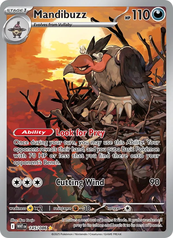 Mandibuzz #145 – White Flare card