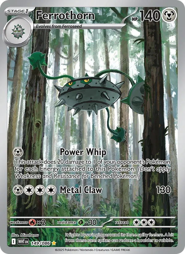 Ferrothorn #149 – White Flare card