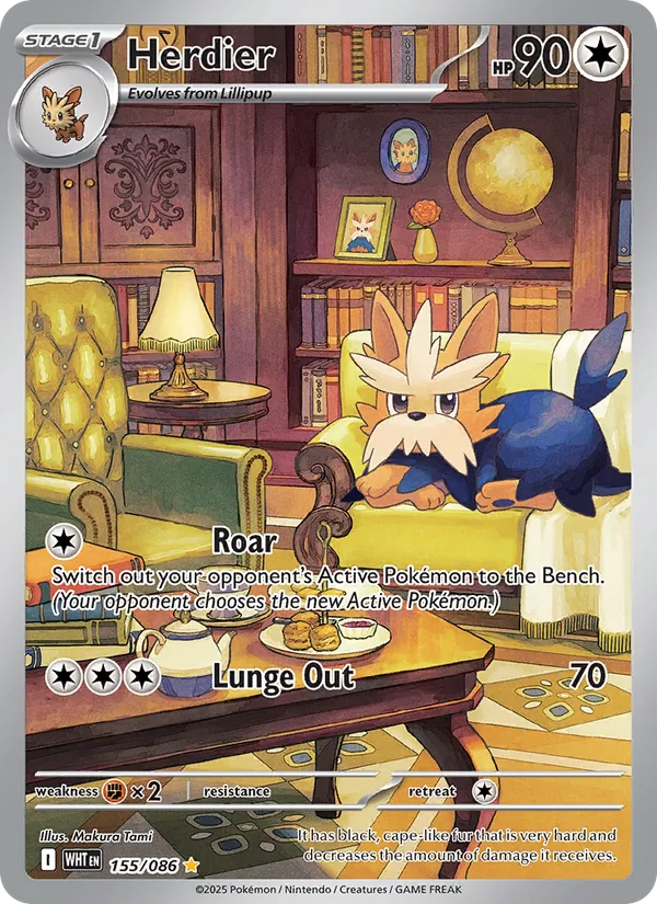 Herdier #155 – White Flare card