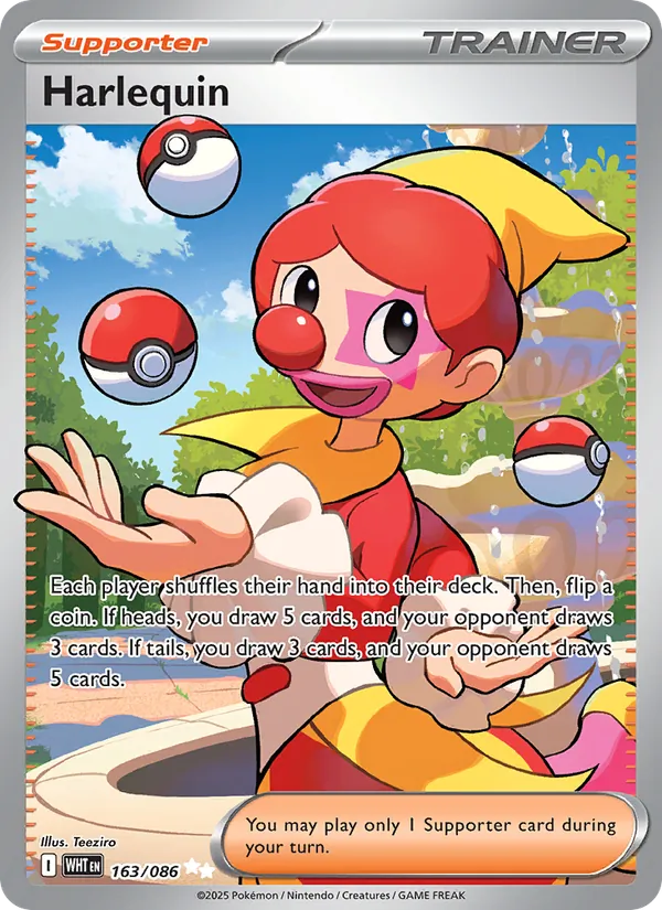 Harlequin #163 – White Flare card