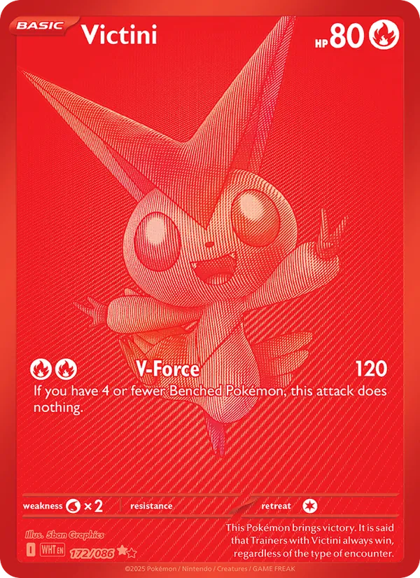 Victini #172 – White Flare card