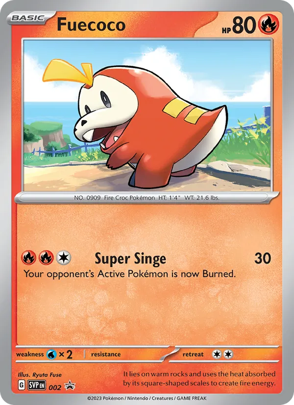 Fuecoco #002 – SVP Black Star Promos card