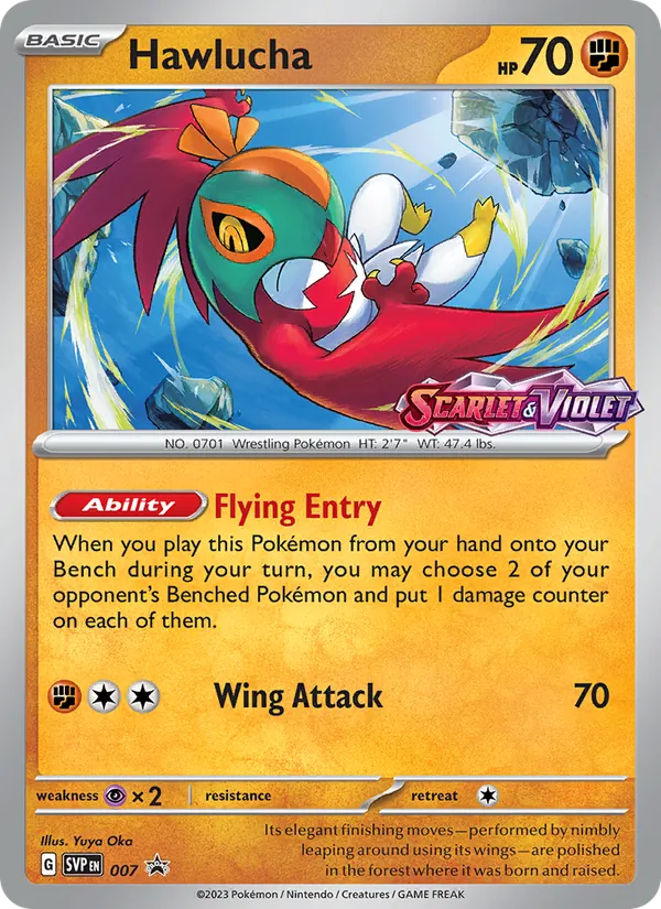 Hawlucha #007 – SVP Black Star Promos card