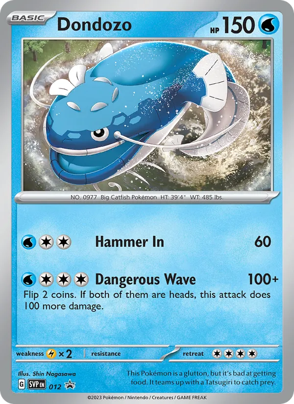Dondozo #012 – SVP Black Star Promos card