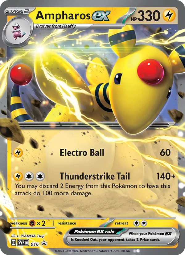 Ampharos ex #016 – SVP Black Star Promos card