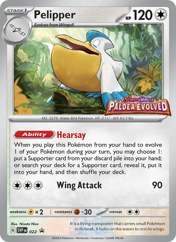 Pelipper #022 – SVP Black Star Promos card