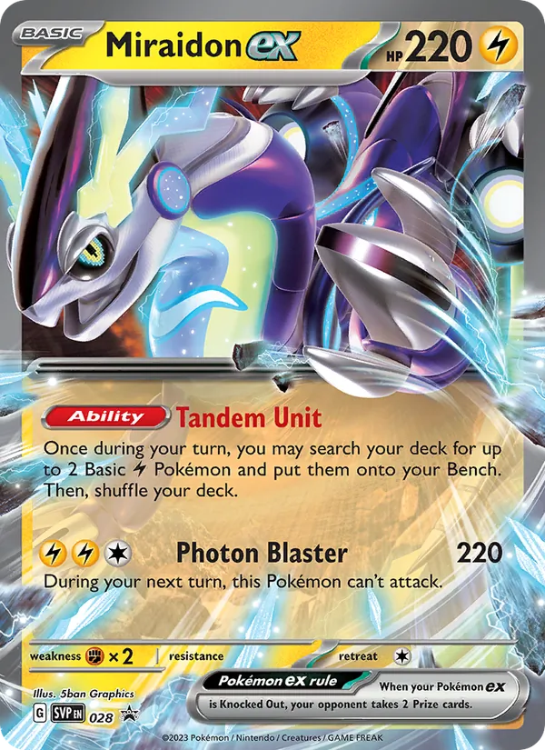 Miraidon ex #028 – SVP Black Star Promos card