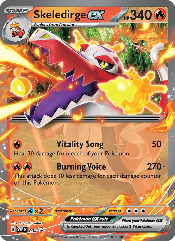 Skeledirge ex #034 – SVP Black Star Promos card