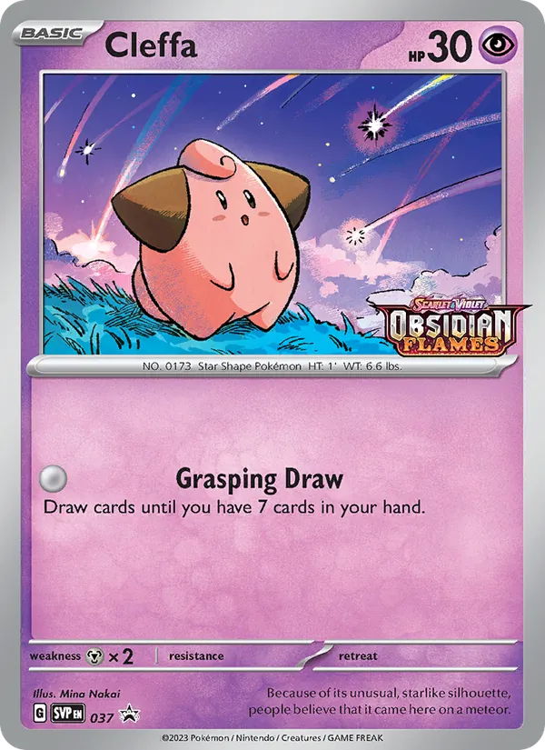 Cleffa #037 – SVP Black Star Promos card