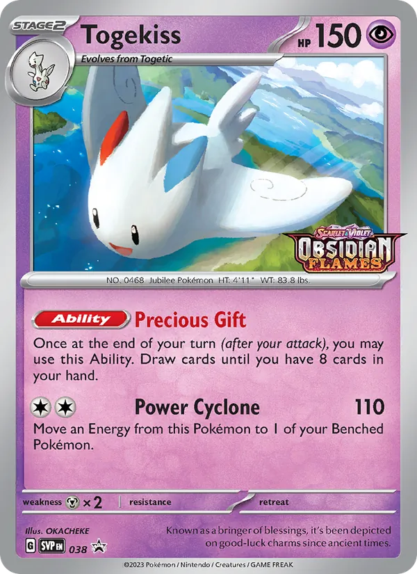 Togekiss #038 – SVP Black Star Promos card