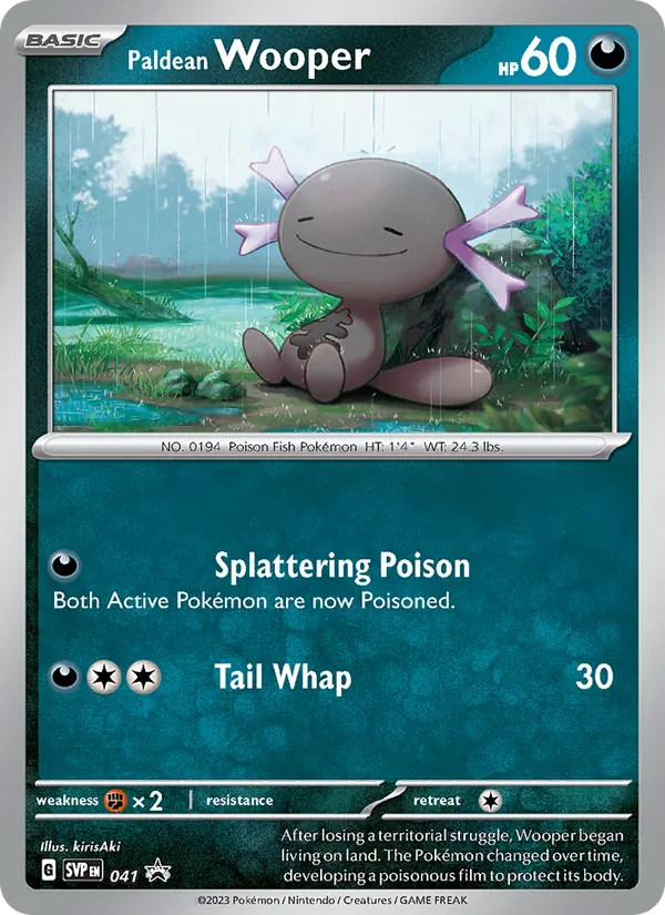 Paldean Wooper #041 – SVP Black Star Promos card