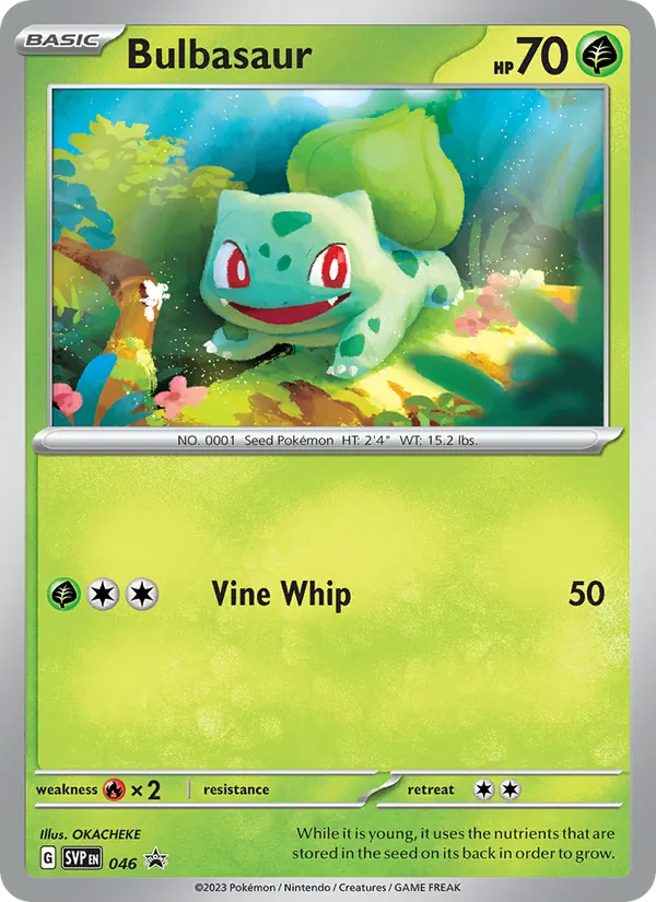 Bulbasaur #046 – SVP Black Star Promos card