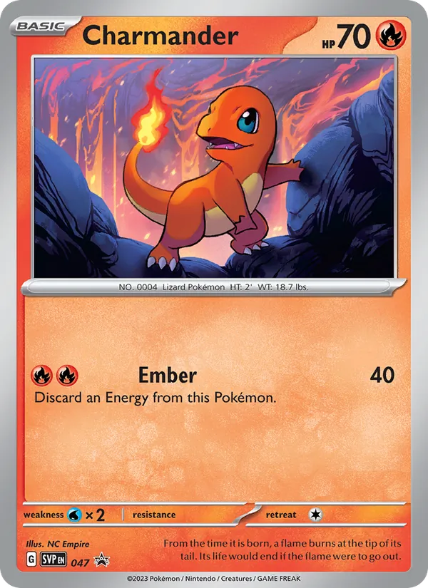 Charmander #047 – SVP Black Star Promos card