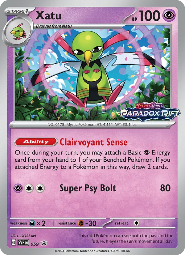Xatu #059 – SVP Black Star Promos card