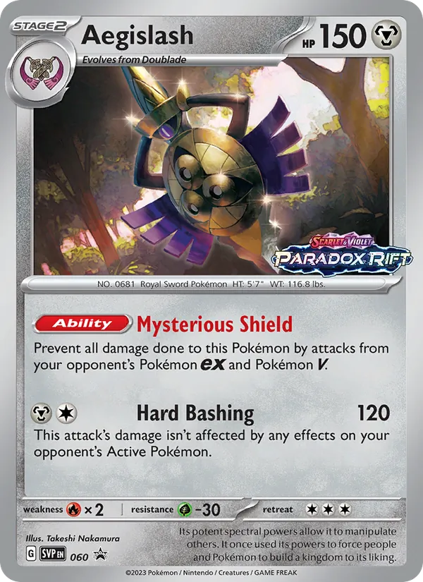 Aegislash #060 – SVP Black Star Promos card
