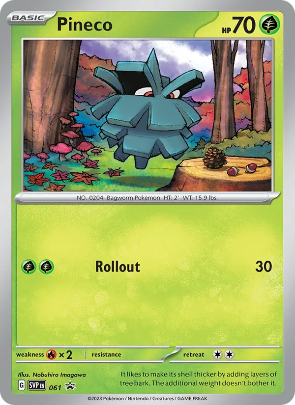 Pineco #061 – SVP Black Star Promos card