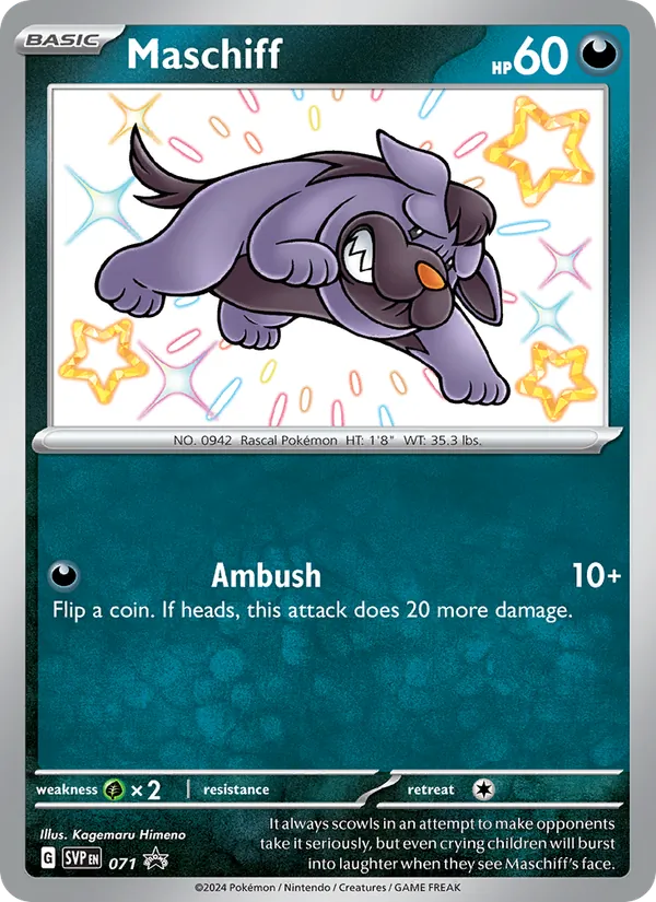 Maschiff #071 – SVP Black Star Promos card