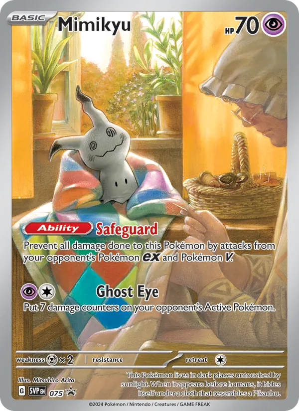 Mimikyu #075 – SVP Black Star Promos card