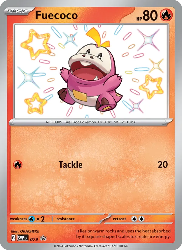 Fuecoco #079 – SVP Black Star Promos card