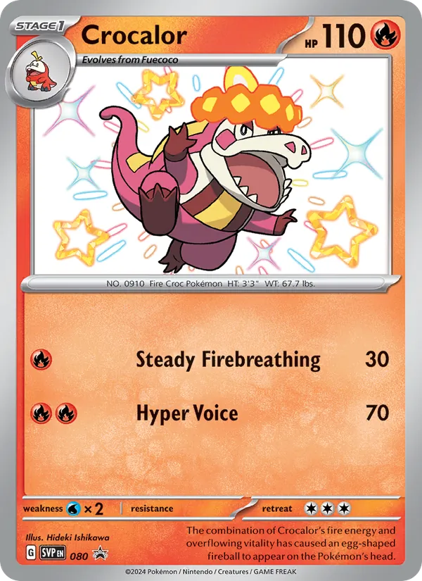 Crocalor #080 – SVP Black Star Promos card