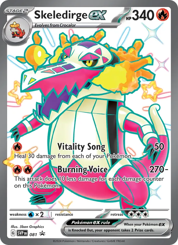 Skeledirge ex #081 – SVP Black Star Promos card
